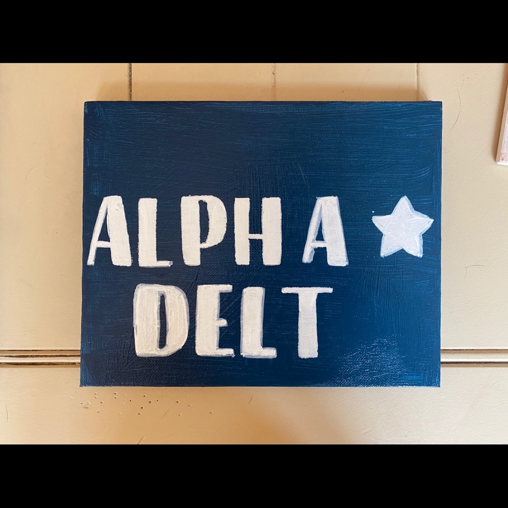 Alpha Delta Pi painted Canvas